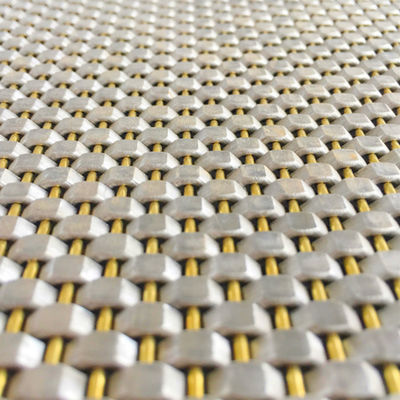 Diâmetro de fio 0,8 mm 2,0 mm Painel de malha de aço inoxidável Tecido simples para parede de cobertura