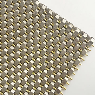 Diâmetro de fio 0,8 mm 2,0 mm Painel de malha de aço inoxidável Tecido simples para parede de cobertura