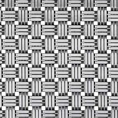 Painel de malha arquitetônica de tecelagem simples Diâmetro de fio 0,8 mm 2,0 mm