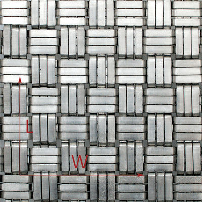 Painel de malha arquitetônica de tecelagem simples Diâmetro de fio 0,8 mm 2,0 mm