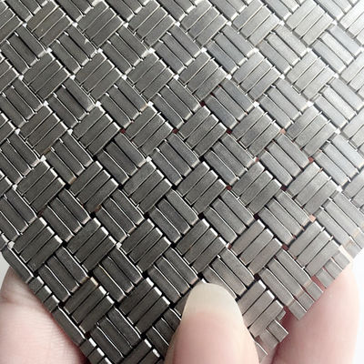 Painel de malha arquitetônica de tecelagem simples Diâmetro de fio 0,8 mm 2,0 mm