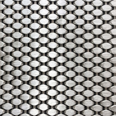 Malha Arquitetônica de aço inoxidável de tecido simples para decoração de ouro 0,5 m 2,0 m Largura