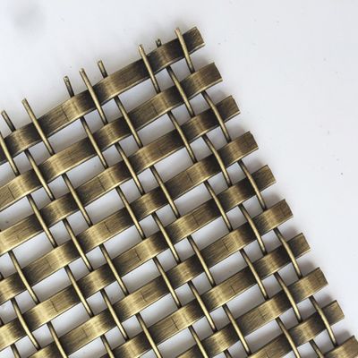 Impressionante Bronze Decorative Wire Mesh Para Instalações de Arte Mobiliário Decorativo Metal Mesh Cabine de cozinha