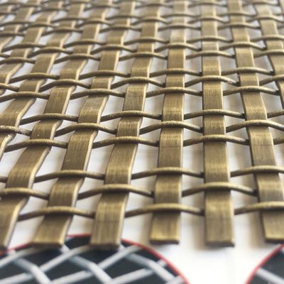 Impressionante Bronze Decorative Wire Mesh Para Instalações de Arte Mobiliário Decorativo Metal Mesh Cabine de cozinha