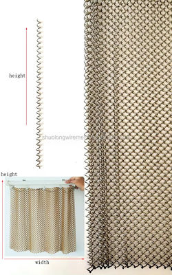 METAL COIL MESH DESIGN PARA DECORAÇÃO INTERIOR e Design de Sala