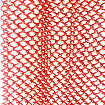 Draperia de bobina de metal personalizada 1,1 kg/m2 Peso e tamanho de buraco personalizado para desempenho
