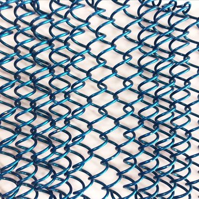 Enlaçamento de rede de cadeia personalizado fundo de decoração cercas de jardim galvanizado vedação de segurança rolos de tecido