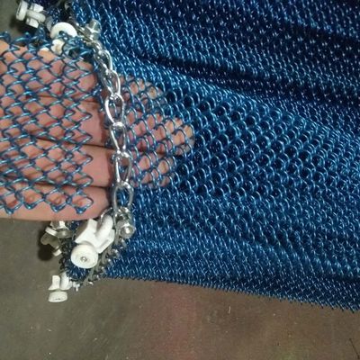 Enlaçamento de rede de cadeia personalizado fundo de decoração cercas de jardim galvanizado vedação de segurança rolos de tecido