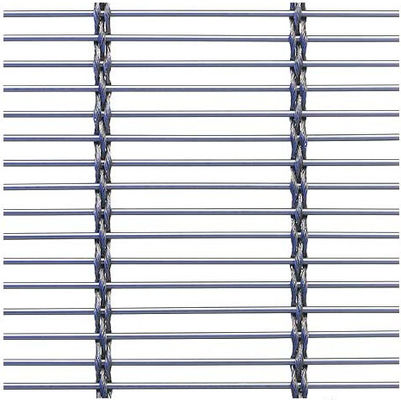 Painéis de aço tecido cinza com tratamento anodizante melhoram a arte arquitetônica