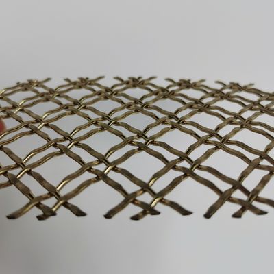 Arquitetônica Crimped Woven Wire Mesh Metal Wire Mesh como barranco pode ser usado como segurança interna e externa