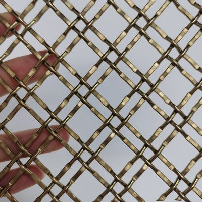 Arquitetônica Crimped Woven Wire Mesh Metal Wire Mesh como barranco pode ser usado como segurança interna e externa
