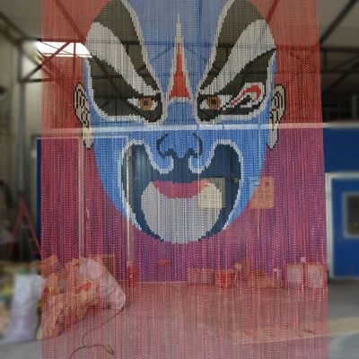 Porta de Alumínio de Cadeia e Esquena de Mosca Cortina de Cadeia de Metal Cortinas para Decoração de Parede Cortinas de Parede Interior