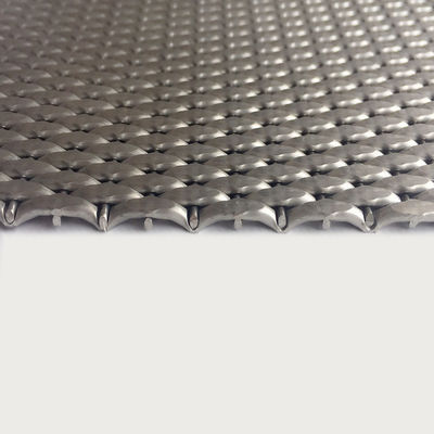 Grades de malha decorativa de aço inoxidável metálico de prata de 2-6 mm para portas de armários modernos