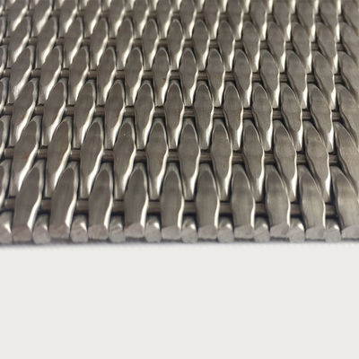Grades de malha decorativa de aço inoxidável metálico de prata de 2-6 mm para portas de armários modernos