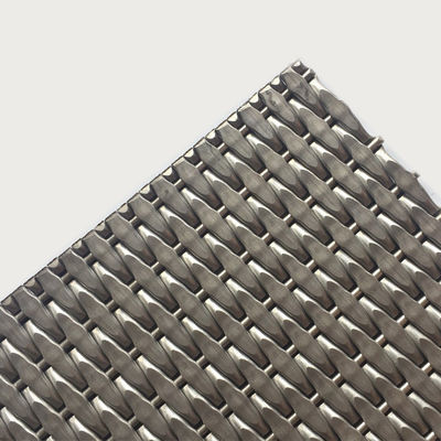 Grades de malha decorativa de aço inoxidável metálico de prata de 2-6 mm para portas de armários modernos