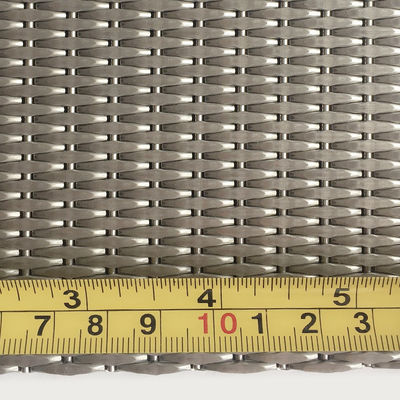 Grades de malha decorativa de aço inoxidável metálico de prata de 2-6 mm para portas de armários modernos