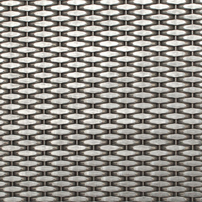 Grades de malha decorativa de aço inoxidável metálico de prata de 2-6 mm para portas de armários modernos