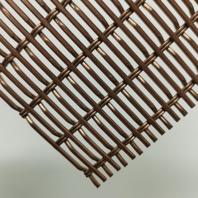 Grades de malha decorativa à prova de fogo com tratamento de superfície PVDF