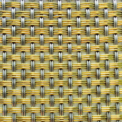 32% Área de abertura Arquitetura Grades metálicas tecidas decorativas para armários