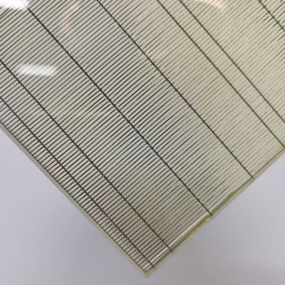 Malha de tecido personalizada para produção de vidro laminado decorativo