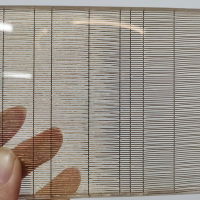 Alta resistência à tração Resistência à tração Rede de arame decorativa Vidro laminado Resistência ao fogo A1