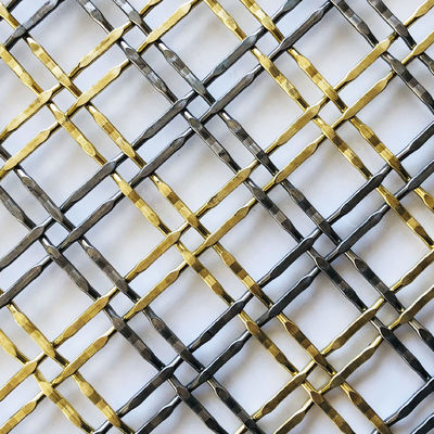 Sopes de malha metálica de aço inoxidável sofisticada espessura de malha de 3,3 mm para portas de armário