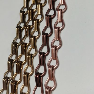 15.7 mm x 8.85 mm Tamanho Cortinas de metal com padrão personalizado de alumínio