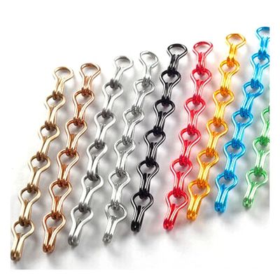 Cadeia de alumínio personalizável Diâmetro de fio de tela de mosca 2 mm Tamanho padrão 12 mm * 24 mm