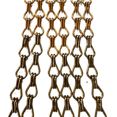 Fácil Instalação Custom Chain Link Alumínio Chain Fly Screen Perfeito para padrões de cortina personalizados
