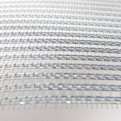 Tecido de malha de arame de aço inoxidável laminado de vidro arquitectónico para divisores de espaço modernos e revestimentos de parede