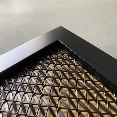 4.5mm espessura de malha de aço inoxidável grades de arame decorativo para portas de armário de metal