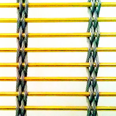 Rede de aço inoxidável de 8 mm certificada à prova de fogo para revestimento de ventilação de fachadas de edifícios de grande altura