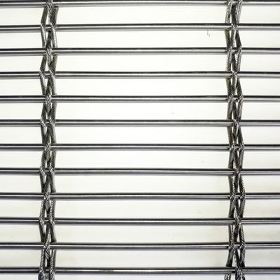 Cortina de malha metálica de aço inoxidável para fachada de edifícios sombreamento ventilação economia de energia