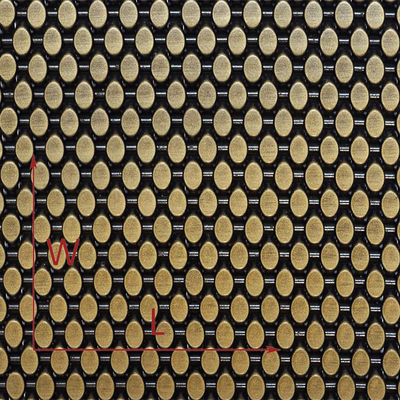Painéis de malha de metal inoxidável de corte a laser personalizados para sinalização de marca externa fachadas modernas