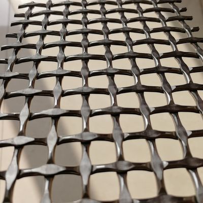 Malha tecida de diamante certificada ISO9001, 42,2% de área aberta para uso industrial pesado