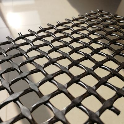 Malha tecida de diamante certificada ISO9001, 42,2% de área aberta para uso industrial pesado