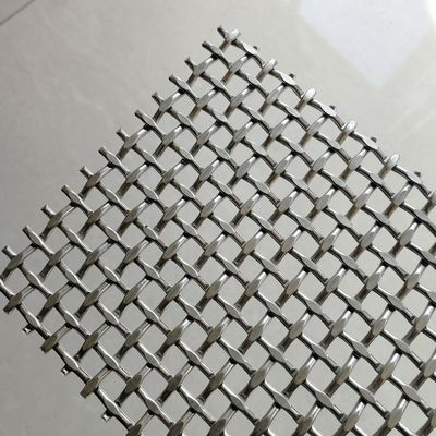 Malha tecida de diamante certificada ISO9001, 42,2% de área aberta para uso industrial pesado
