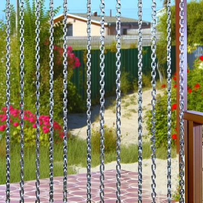 Cortina Decorativa de Malha de Corrente de Alumínio para Design de Jardim e Paisagem