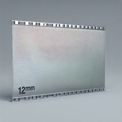 Cortina de malha de liga de alumínio de 12 mm para fachadas de edifícios