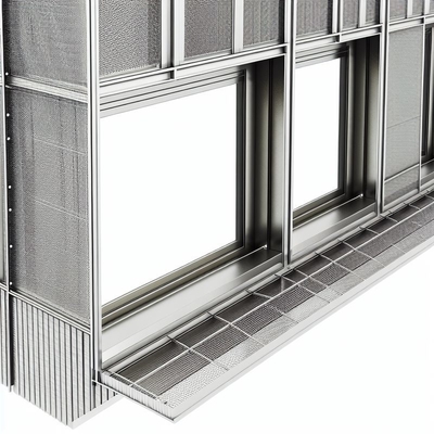 Cortina de malha de liga de alumínio de 12 mm para fachadas de edifícios