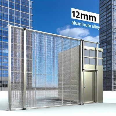 Cortina de malha de liga de alumínio de 12 mm para fachadas de edifícios