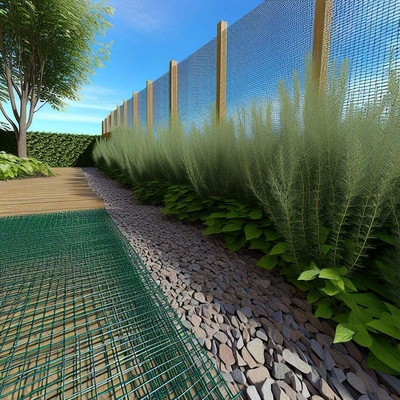 Malha de arame tecida arquitetônica com diâmetro de fio de 2,0 mm para paisagismo de jardim