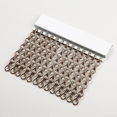 Cor natural decorativa de Chainmail Ring Mesh Curtain Screen Building Facades