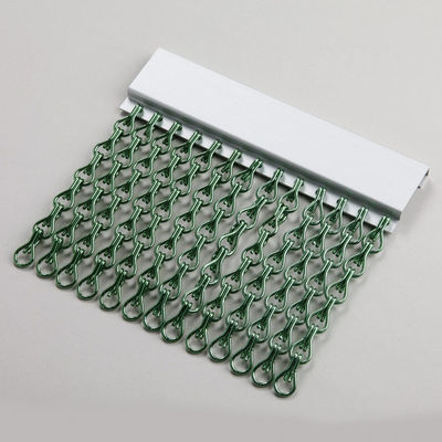 Ecrã de mosca de cadeia de alumínio forte e durável ideal para plantas de processamento de alimentos