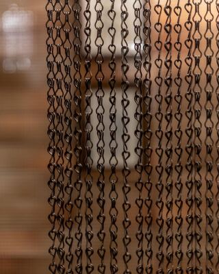 Ecrã de mosca de cadeia de alumínio com 60% de área aberta e diâmetro de fio de 1,2 mm para proteção contra insetos reutilizáveis