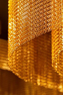 12x24mm Chain Size Alumínio Chain Fly Screen com 60% Área Aberta e 1,2 mm de Diâmetro de fio para Proteção de Insetos