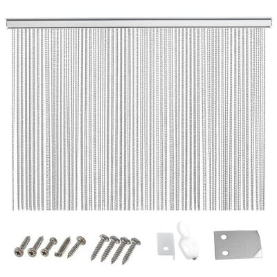 12x24mm Chain Size Alumínio Chain Fly Screen com 60% Área Aberta e 1,2 mm de Diâmetro de fio para Proteção de Insetos