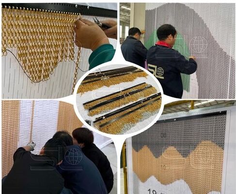 Tela mosquiteira de corrente de alumínio durável, ideal para uso industrial, proporcionando proteção eficaz contra insetos e desempenho duradouro