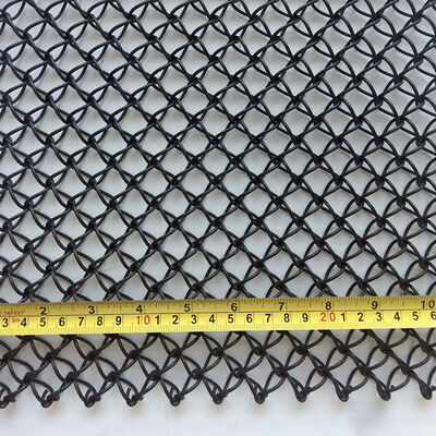 Aço inoxidável rede metálica arquitetônica tamanho de malha personalizado tratamento de superfície anodizante para fachadas de edifícios duráveis e aplicações interiores