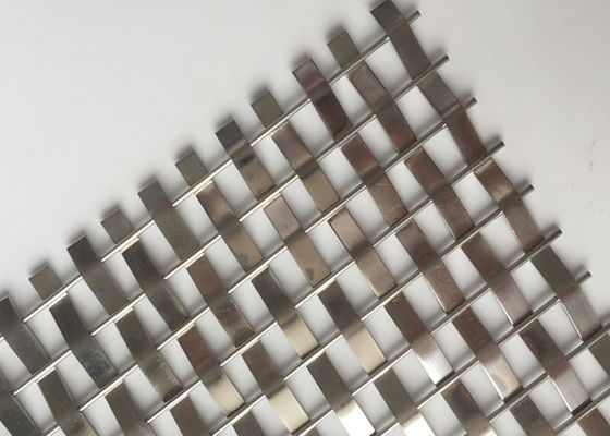 Malha de aço inoxidável de Mesh For Architectural Woven Wire do fio decorativo do design de interiores